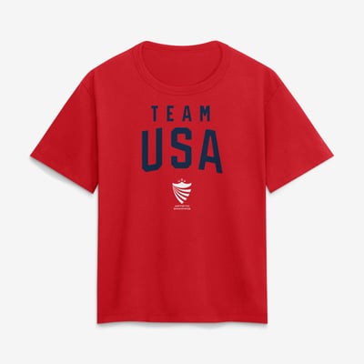 Team USA Women's Summer Games Artistic Swimming T-Shirt - Red
